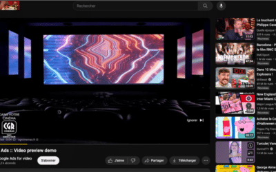 Youtube ouverture nouveau cinema CGR Campagne non skippable